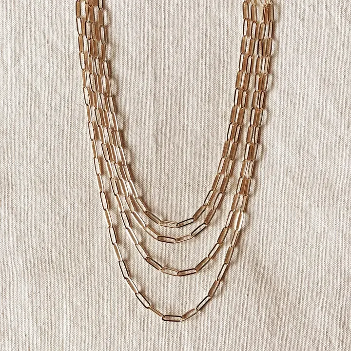 18k GF Paperclip Chain
