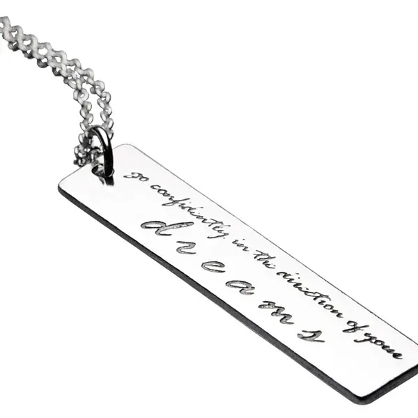 Go Confidently Thoreau Necklace