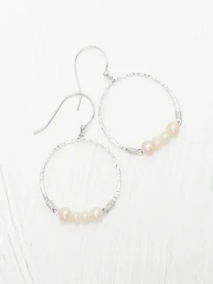 Rosa Hoop Earrings Silver
