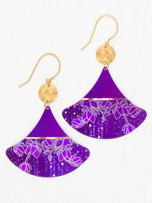 Holly Yashi Purple and Gold Delia Earrings