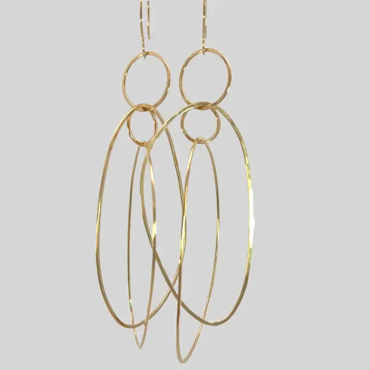 Kate Jack Eggdrop 2 Gold Fill Earrings
