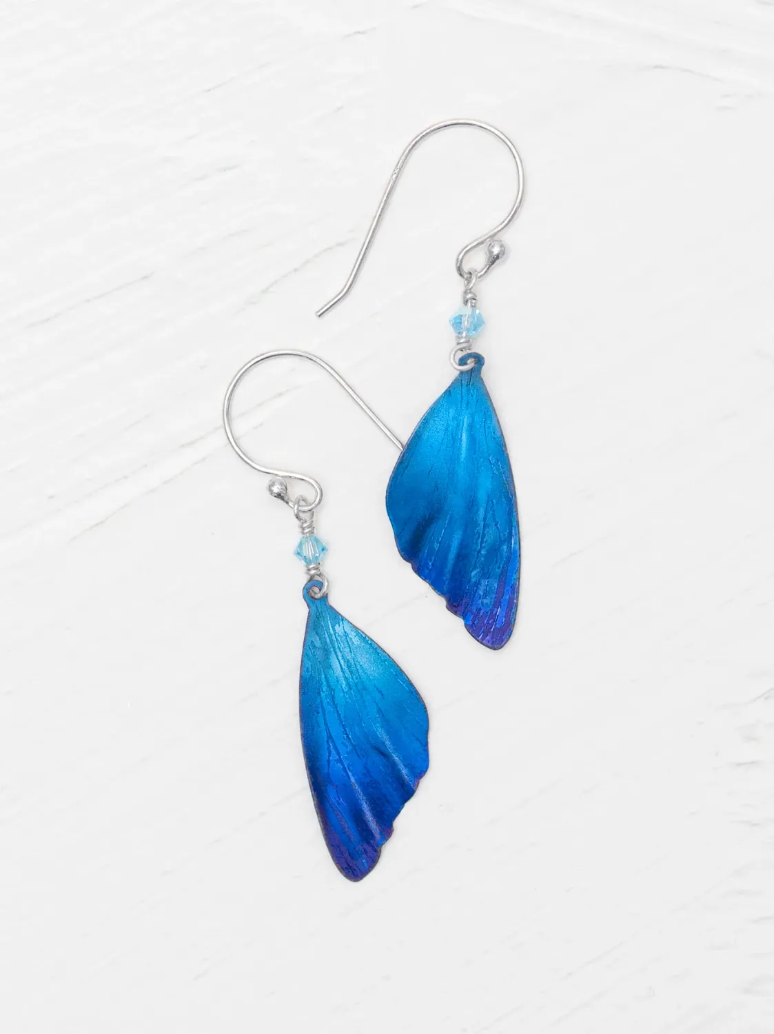 Flutterby Earrings Monarch Blue