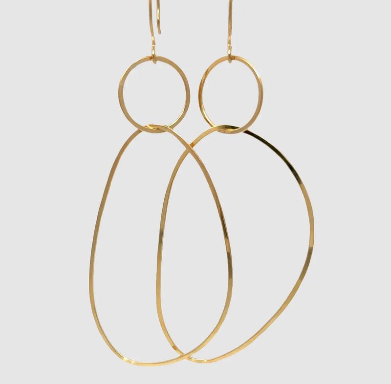 Kate Jack Eggdrop 1 Gold Fill Earrings