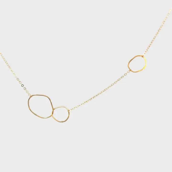 Kate Jack Organic Triple Necklace 16"