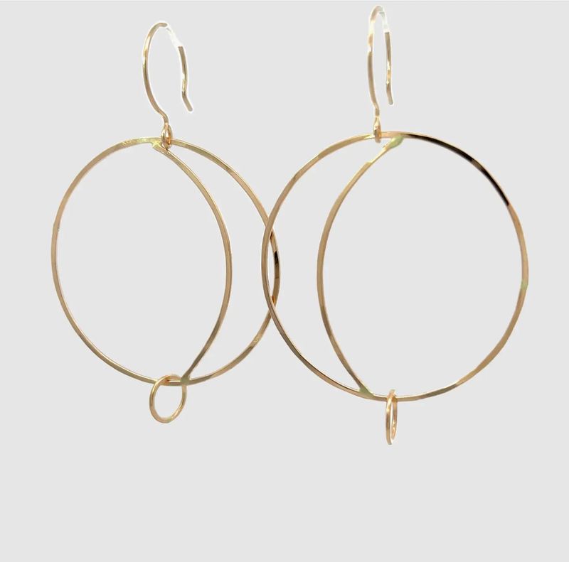 Kate Jack Little Crescent Moon Gold Fill Earrings