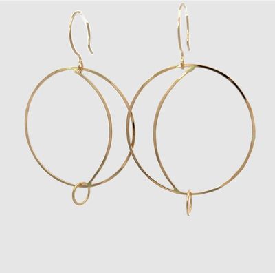 Kate Jack Little Crescent Moon Gold Fill Earrings