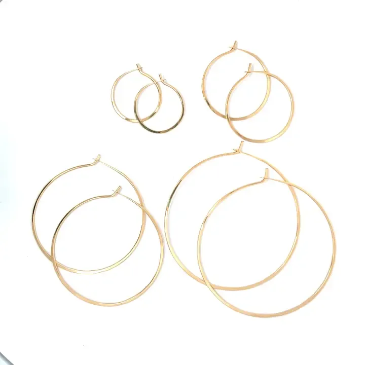 Kate Jack Mini Simple Gold Hoop