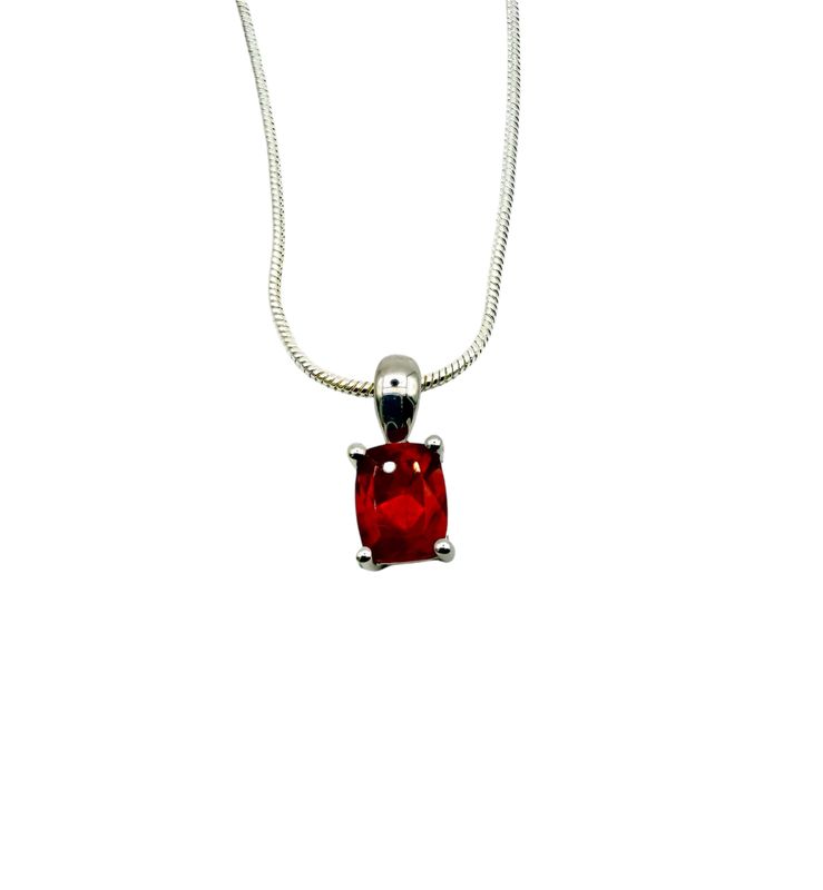 Rectangle Oregon Sunstone Pendant