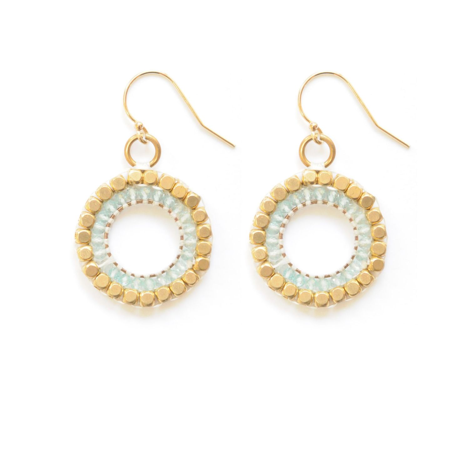 Stone Delight Small Earrings, Gemstone: Apatite