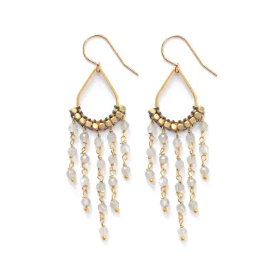 Stone Chandelier Earrings
