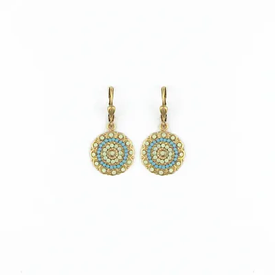 Dahlia Gold Earring Pacific Opal Turquoise