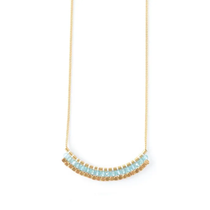 Didi Jewelry Project Fair Trade Necklace Dal Lake Apatite