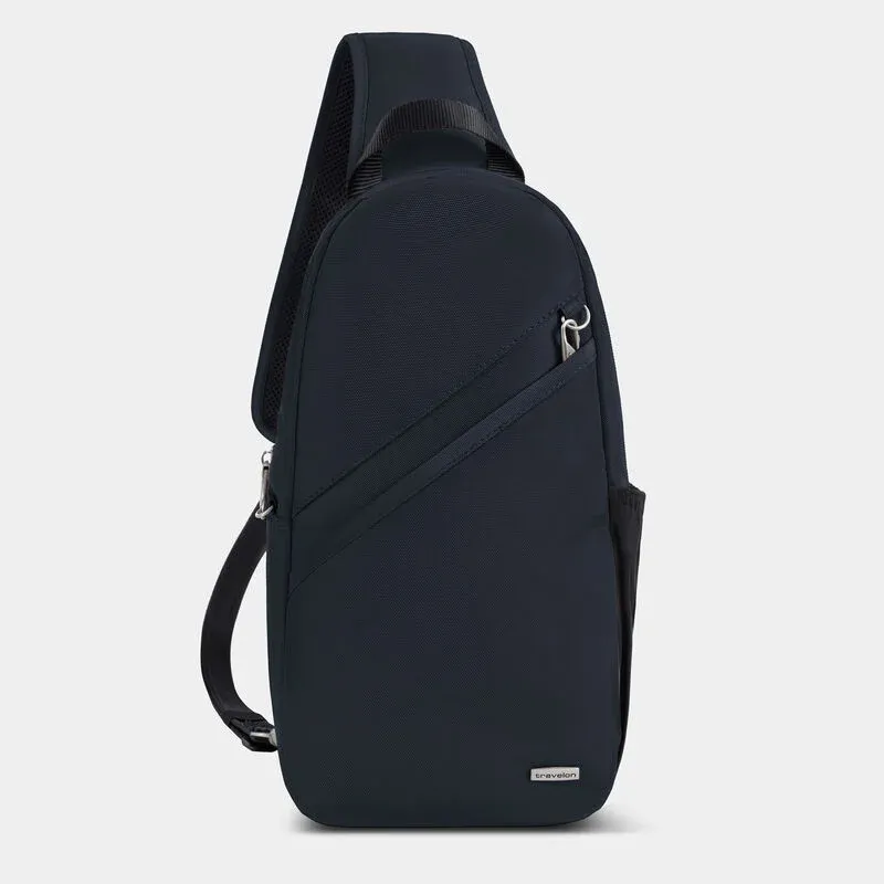 Travelon Anti-Theft Classic Sling Bag Midnight Blue Navy