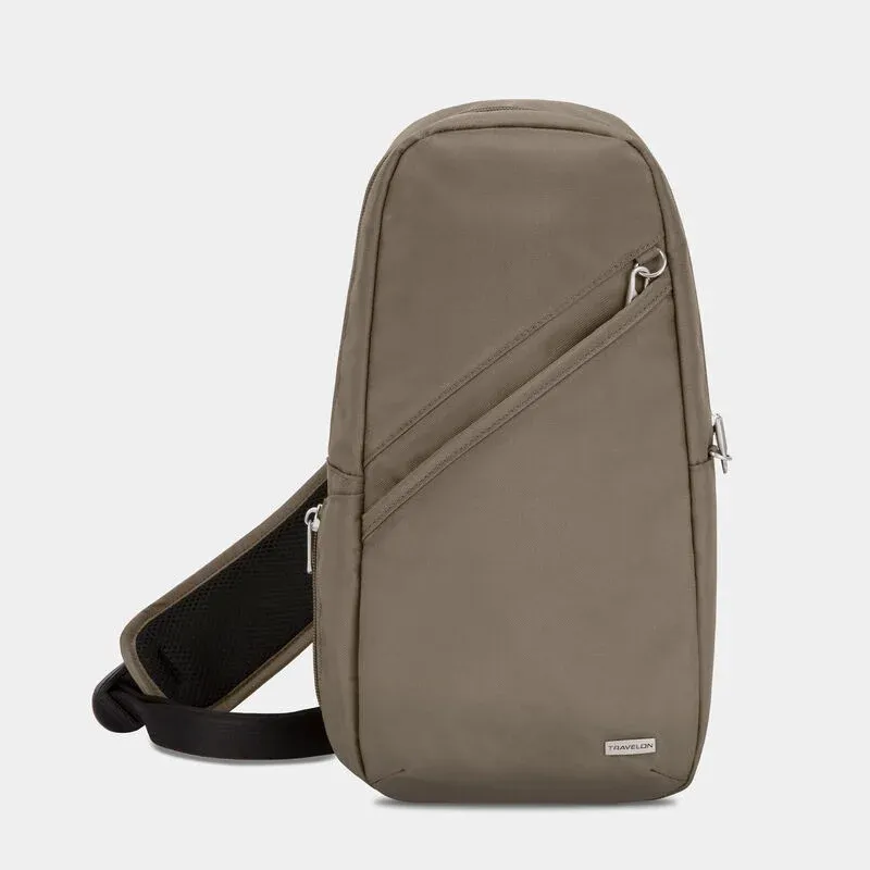 Travelon Anti-Theft Classic Sling Bag Nutmeg