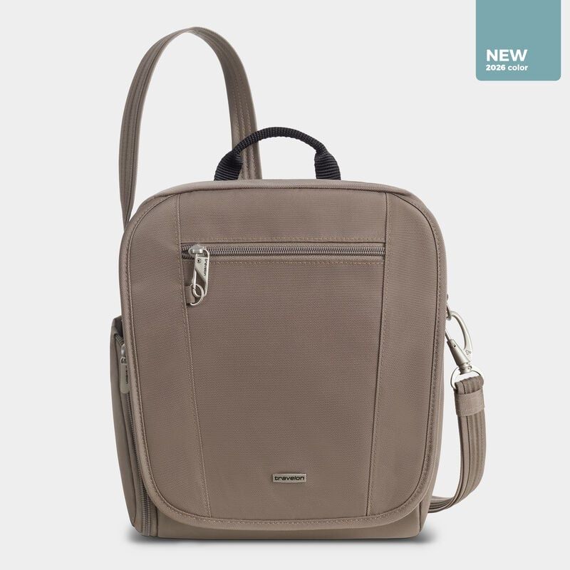 Travelon Classic Medium Tour Bag Anti-Theft Hazelnut