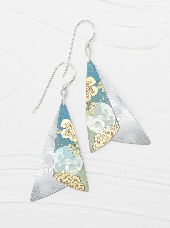 Holly Yashi Caleen Earrings Celestial Sage Silver