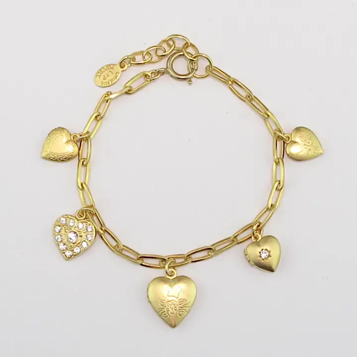 Cherished Heart Charm Bracelet