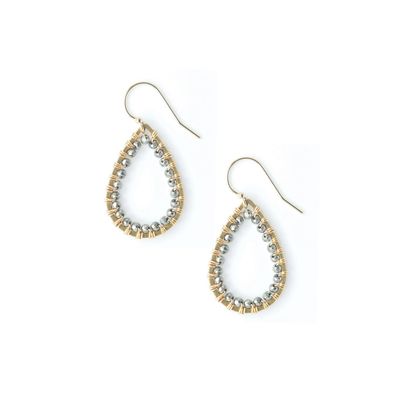 ​Didi Jewelry Project Fair Trade Earrings Tear Drop Gold Pyrite