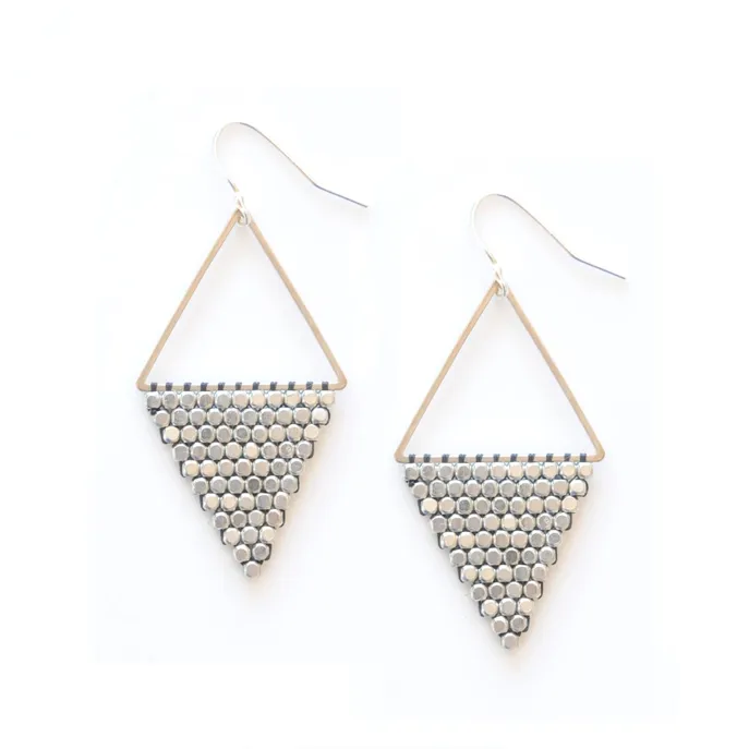 ​Didi Jewelry Project Fair Trade Earrings Everyday Triangle Silver