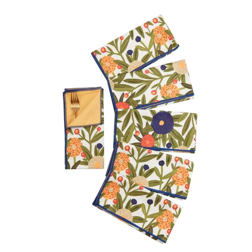 Eco Dinner Napkin Set Harvest Sunshine