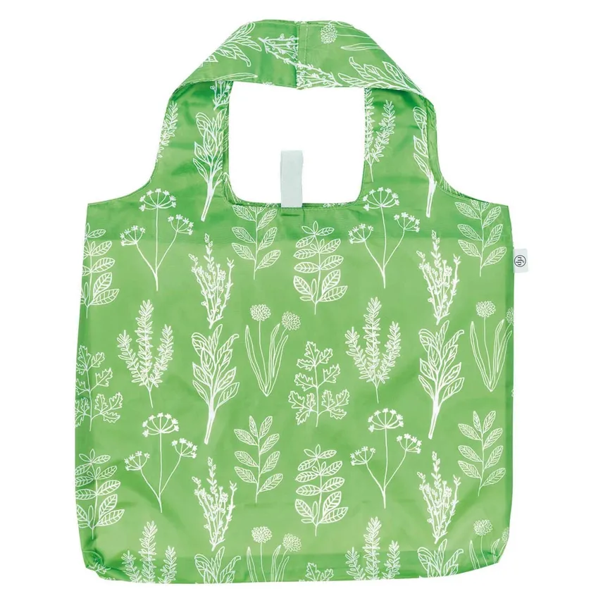 blu Bag Reusable Shopping Bag Herbs Green