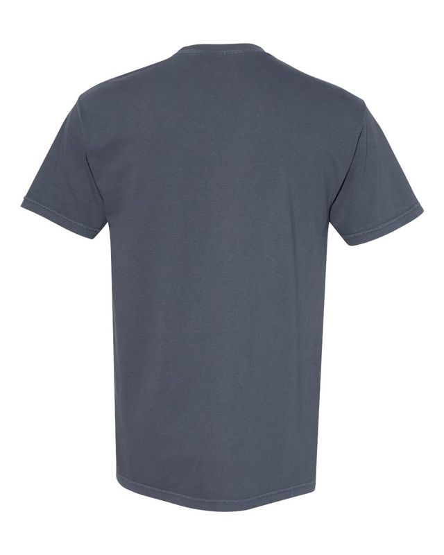 Back of denim colored t-shirt.  Available in Sizes S - 4X, 100% Soft Ring-spun Cotton
