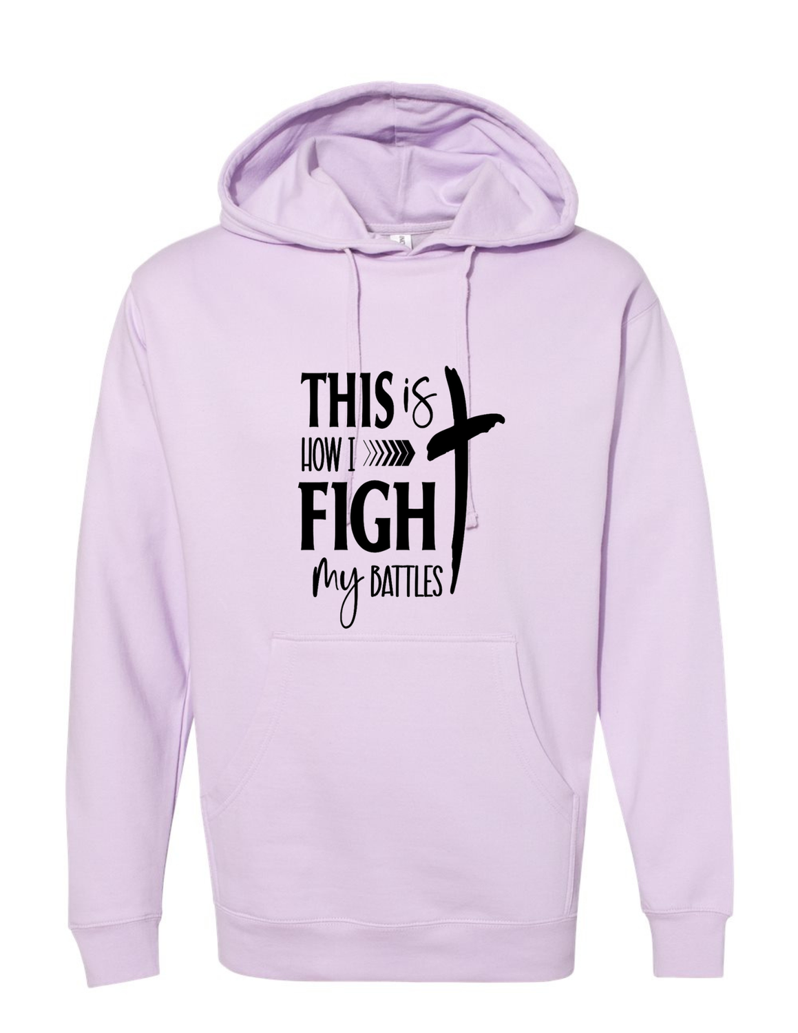 This Is How I Fight Hoodie, Color: Lavender, Size: S