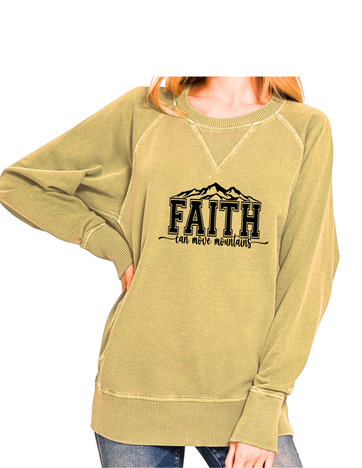 Faith Can Move Mountains, Size: XL