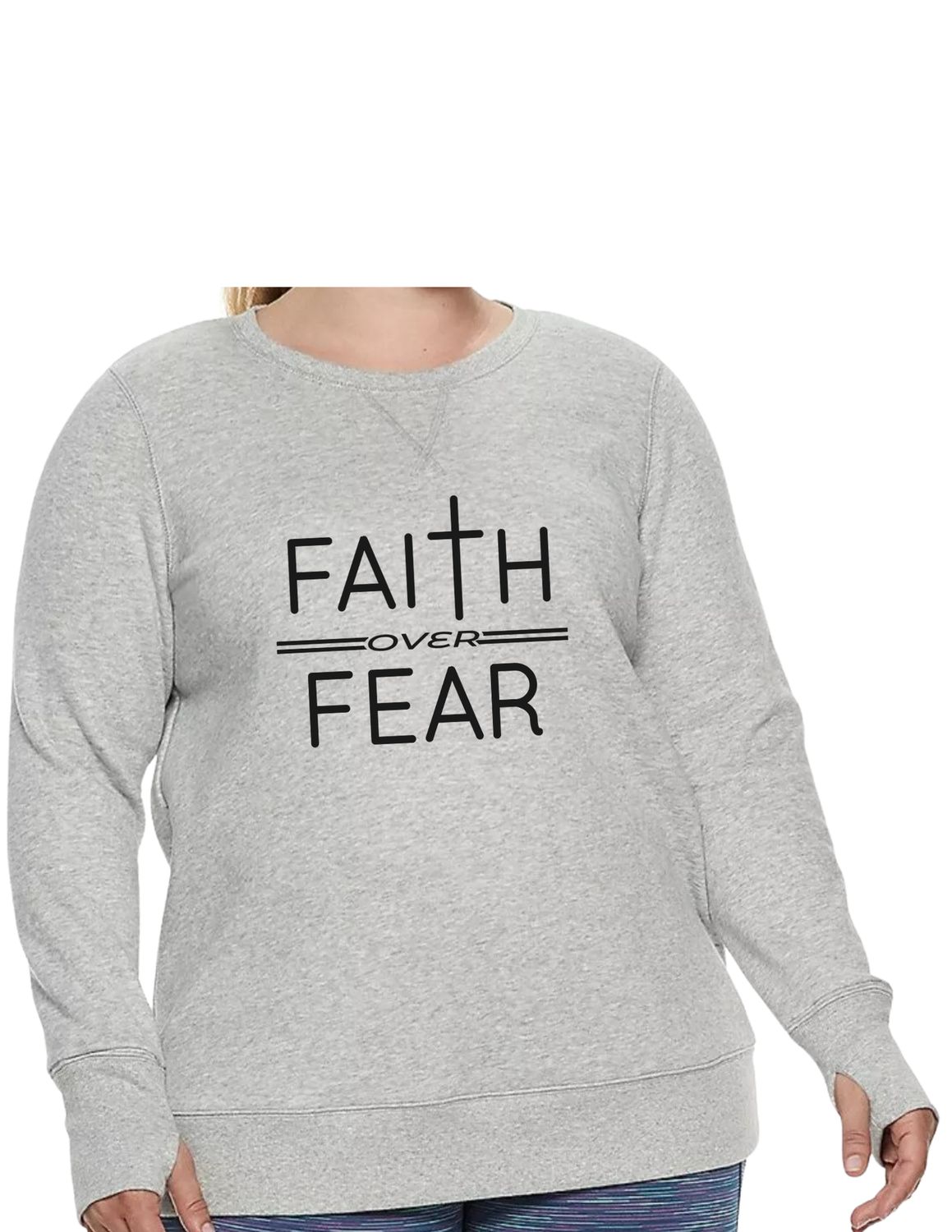 Faith Over Fear Ultrasoft Fleece Sweatshirt