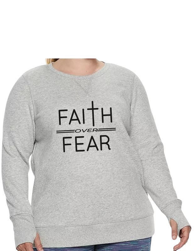 Faith Over Fear Ultrasoft Fleece Sweatshirt