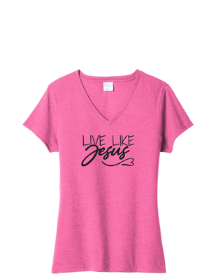 Live Like Jesus V-Neck Tee-Shirt