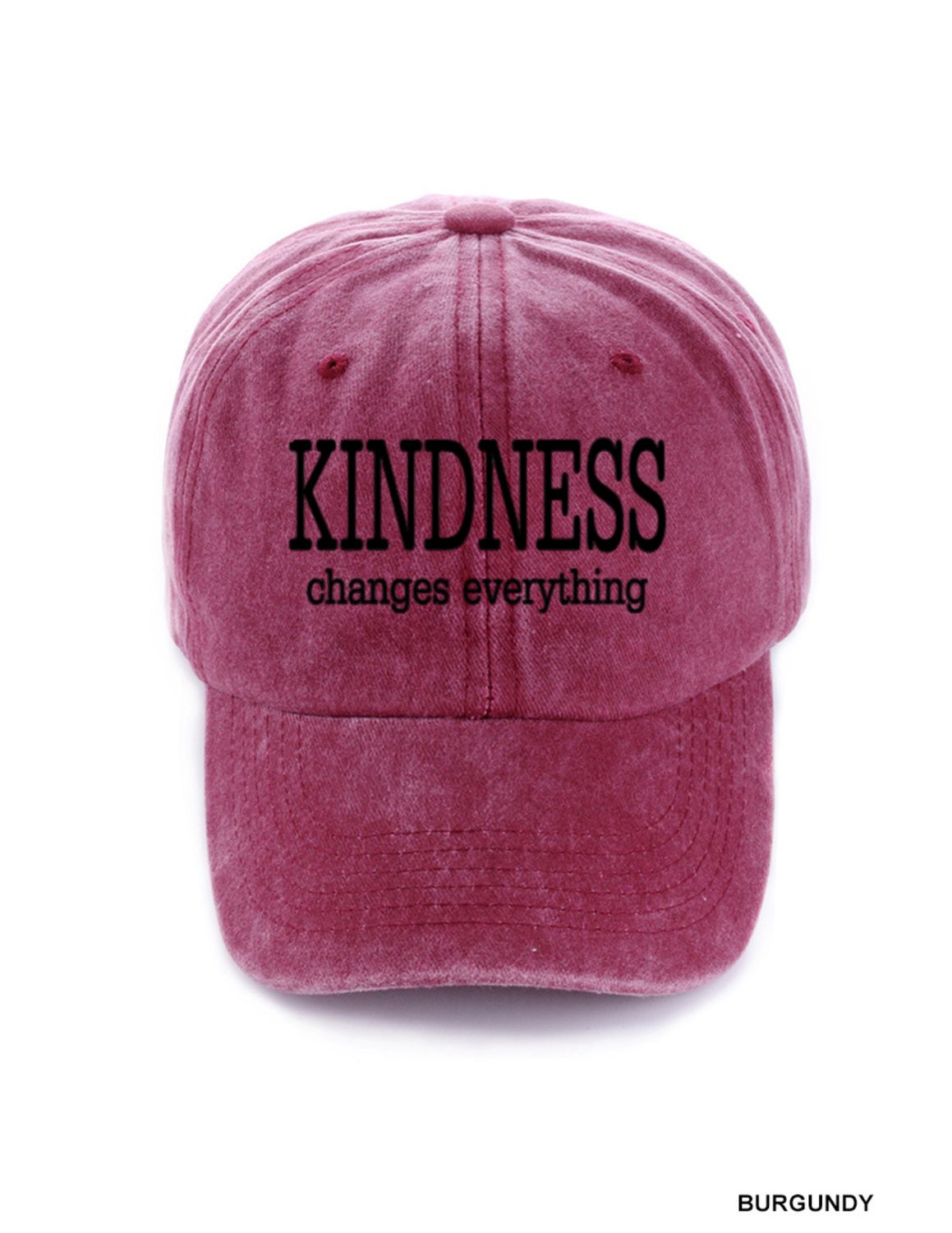 Kindness Changes Everything Hat, Color: Burgandy