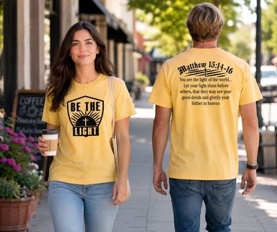 Be the Light | Faith-Inspired Shield Tee