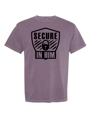Secure in Him | Shield Capsule Tee