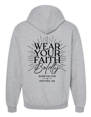 Wear Your Faith Boldly Full-Zip Hoodie