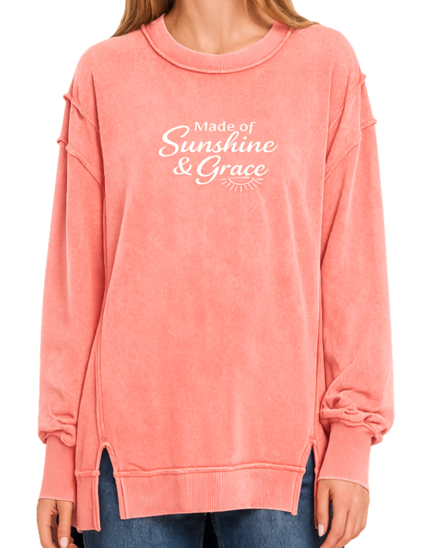 Made of Sunshine &amp; Grace Exposed Seam Sweatshirt