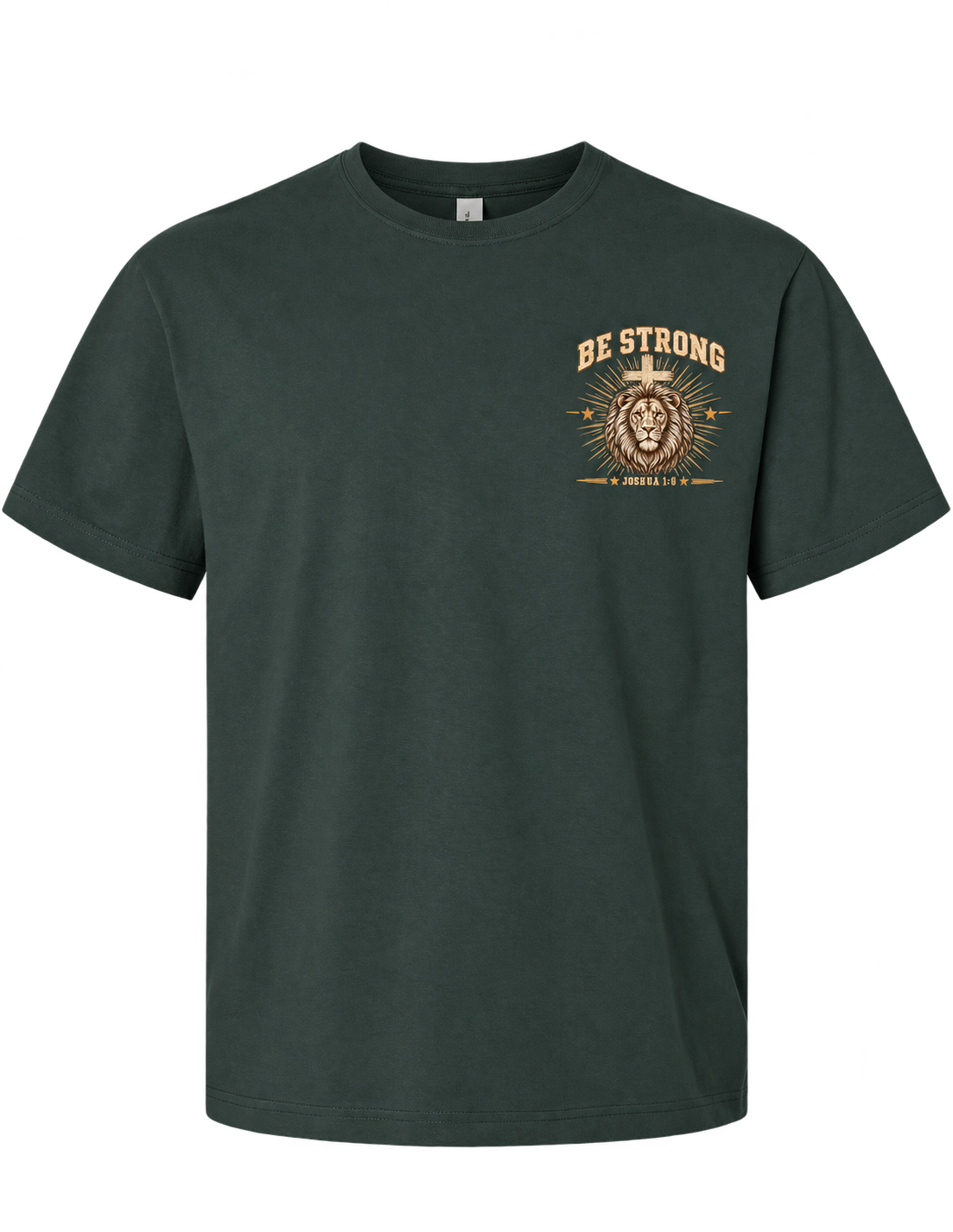 Be Strong &amp; Courageous - Joshua 1:9  Heavyweight Tee
