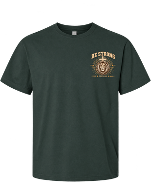 Be Strong & Courageous - Joshua 1:9 Heavyweight Tee