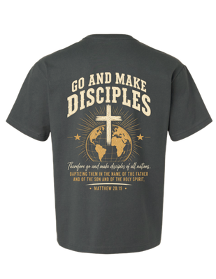 Go Make Disciples - Matthew28:19 Heavyweight Tee