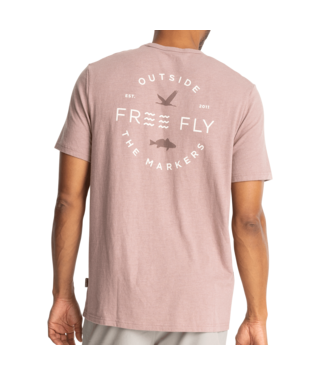 M CHANNEL MARKERS POCKET TEE, Color: HEATHER FIG, Size: L