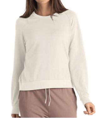 W BAMBOO LIGHTWEIGHT FLEECE CREW, Color: STONE, Size: L