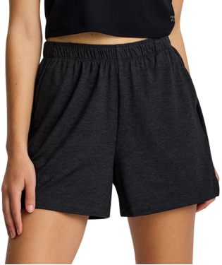 W Bamboo Flex Sunday Short, Color: Heather Black, Size: L
