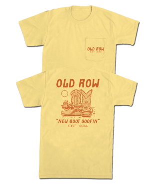 New Boot Goofin&#39; Pocket Tee, Color: Butter, Size: S