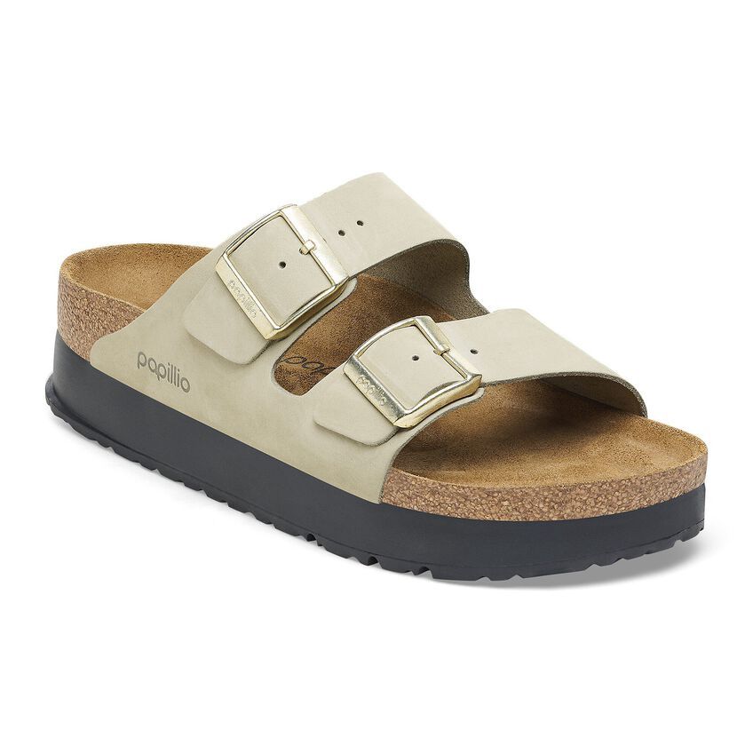 ARIZONA PAP FLEX PLATFORM - NUBUK LEATHER, Color: EUCALYPTUS, Size: EU42, Width: NARROW FIT