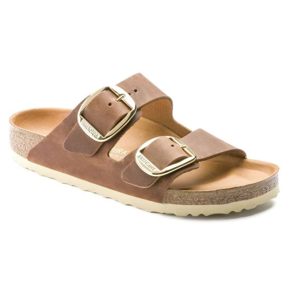 ARIZONA BIG BUCKLE - OILED LEATHER, Color: COGNAC, Size: EU36, Width: REGULAR FIT