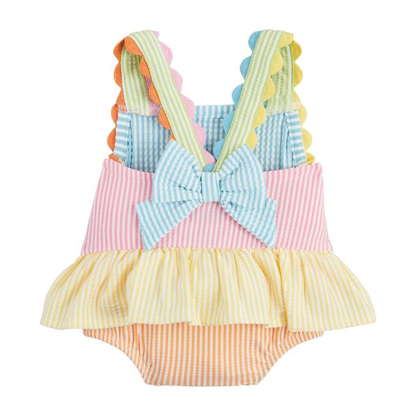 SEERSUCKER RIC-RAC SWIMSUIT