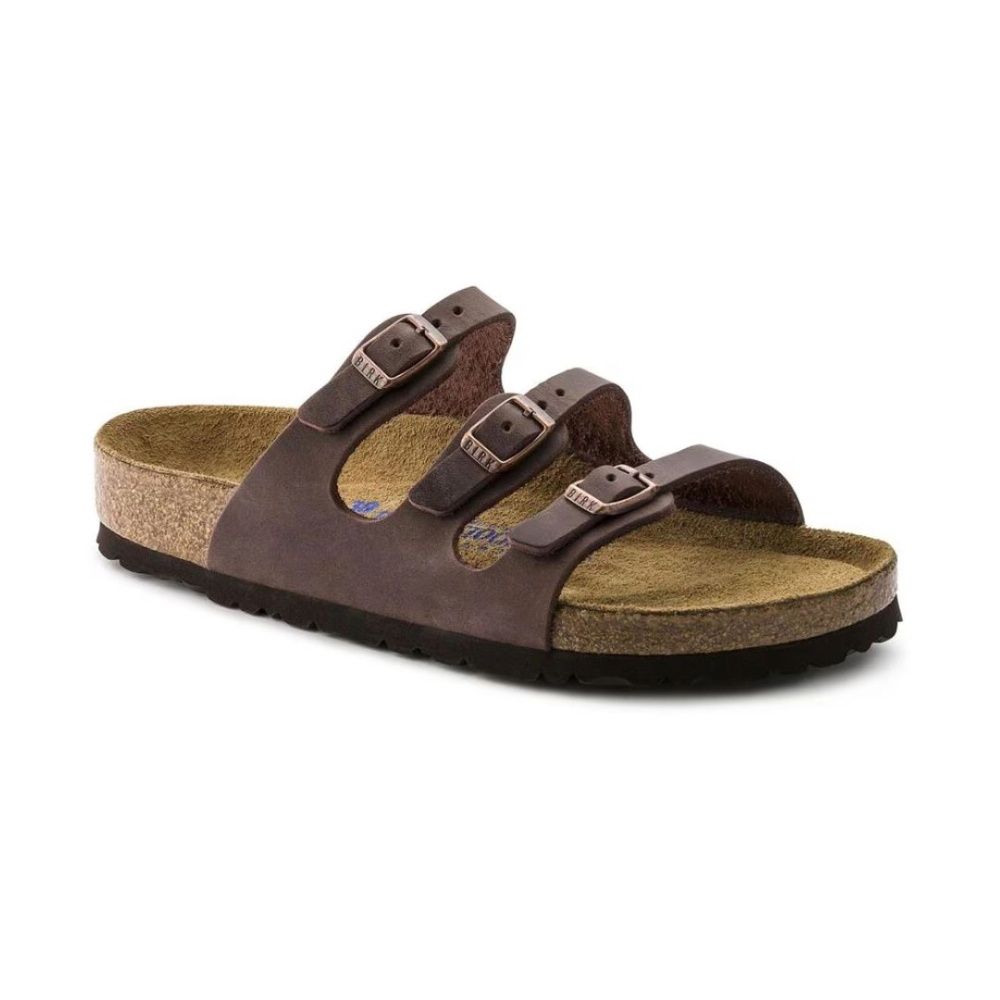 FLORIDA SOFT FOOTBED - OILED LEATHER, Color: HABANA, Size: EU36, Width: REGULAR FIT