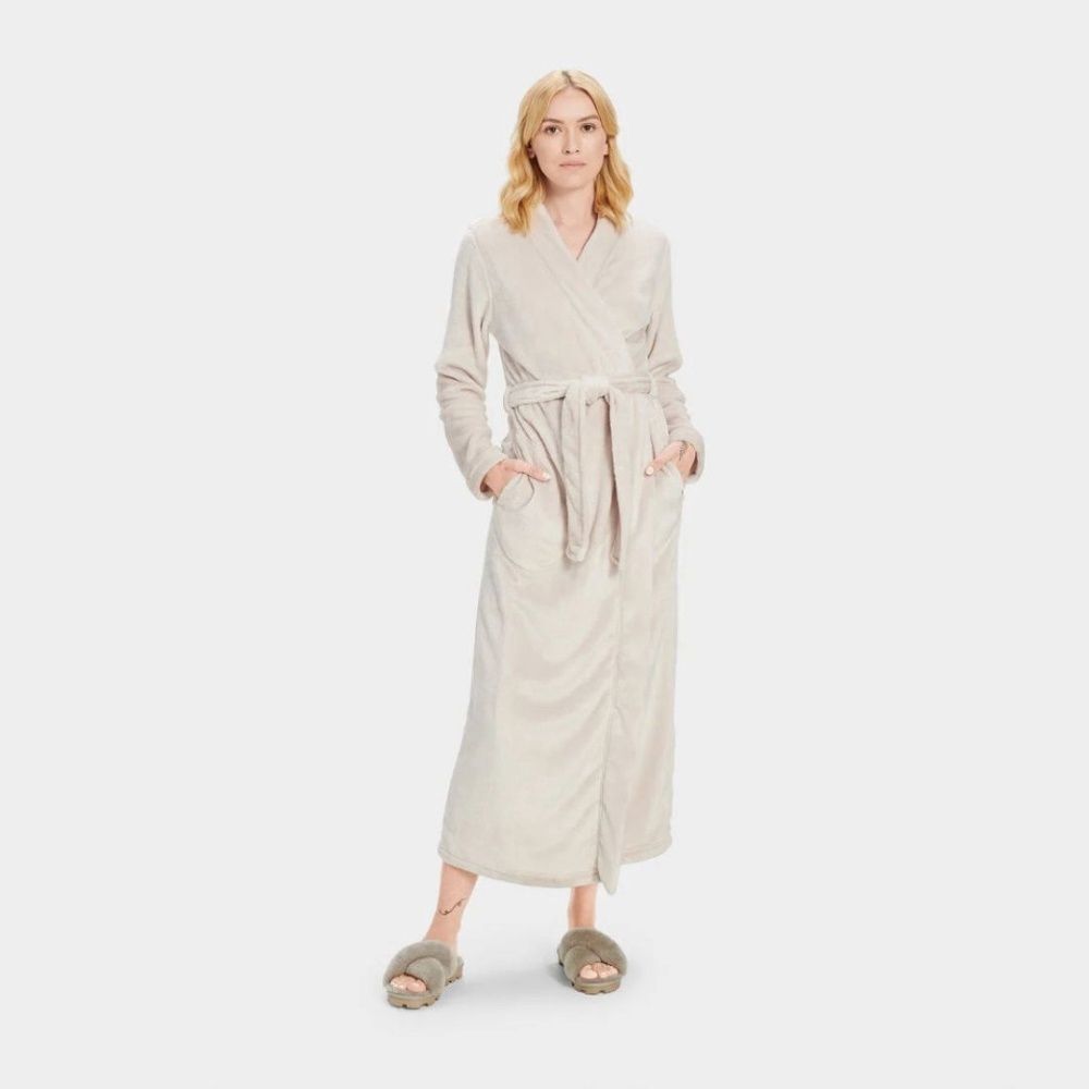 W MARLOW ROBE, Color: MOONBEAM, Size: XS