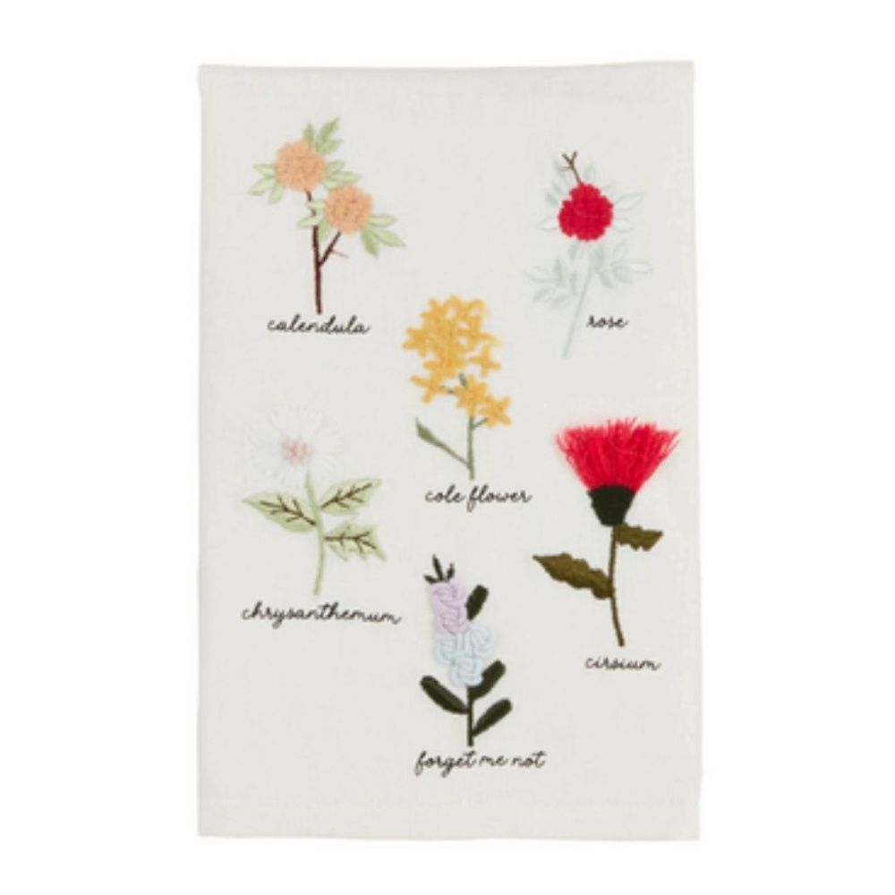 EMBROIDEREY TOWELS, Design: FLOWER STEMS
