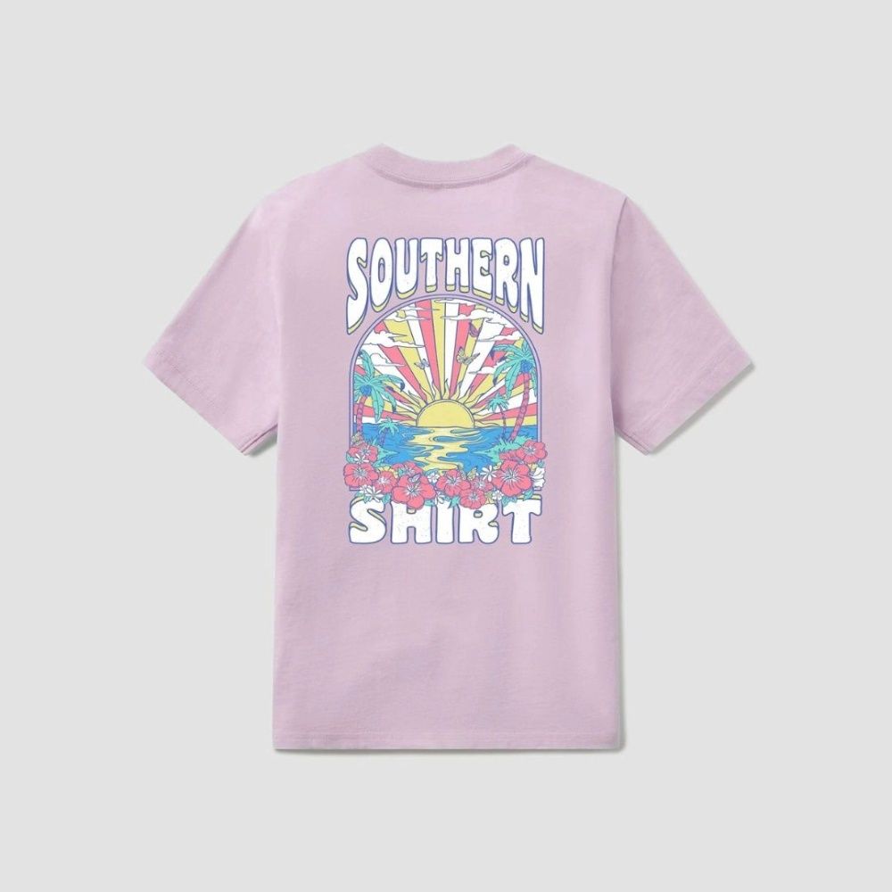 Y GIRLS VACATION MODE TEE, Color: ORCHID PETAL, Size: YXL